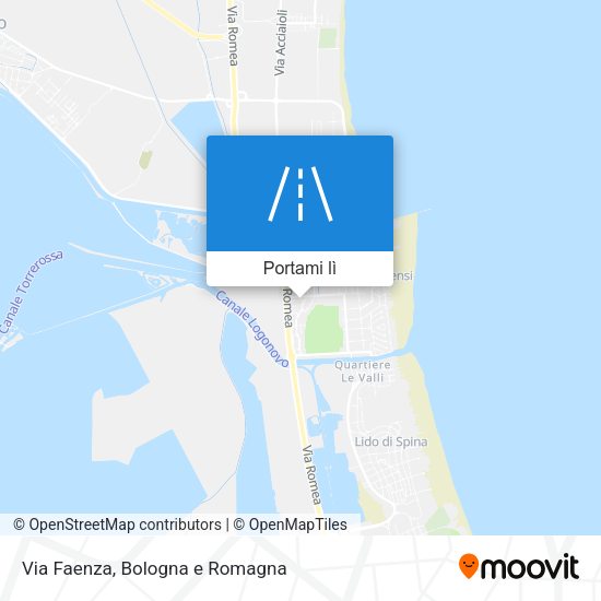 Mappa Via Faenza