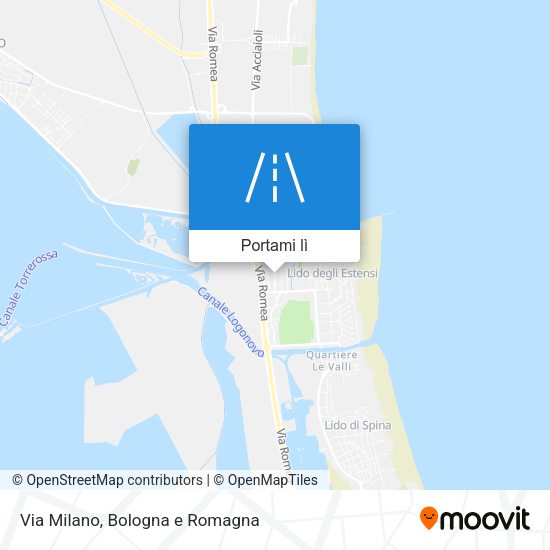 Mappa Via Milano