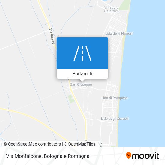 Mappa Via Monfalcone