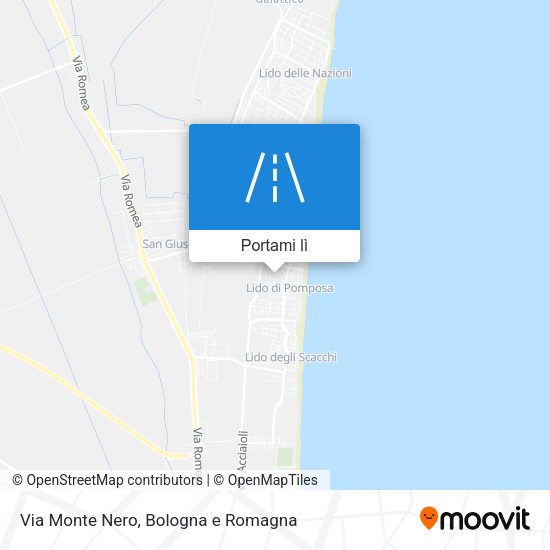 Mappa Via Monte Nero