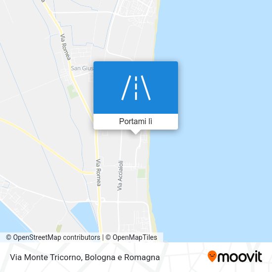 Mappa Via Monte Tricorno