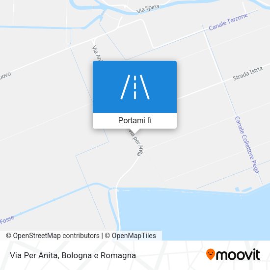 Mappa Via Per Anita
