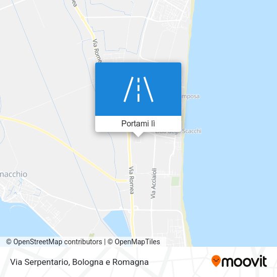 Mappa Via Serpentario