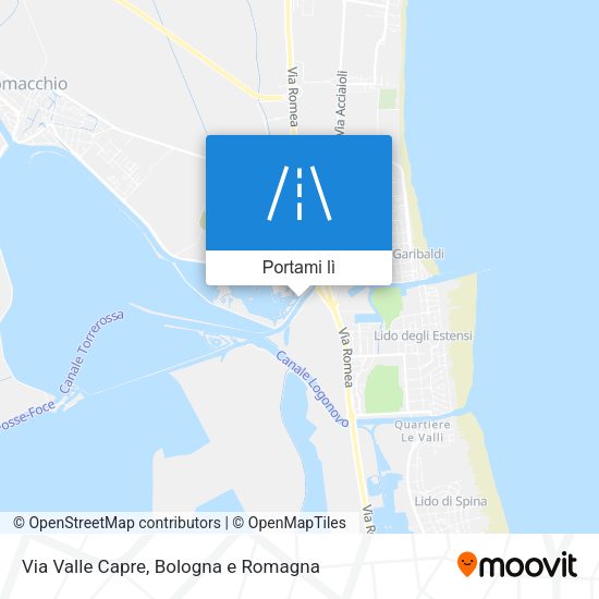 Mappa Via Valle Capre