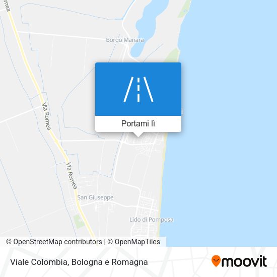 Mappa Viale Colombia