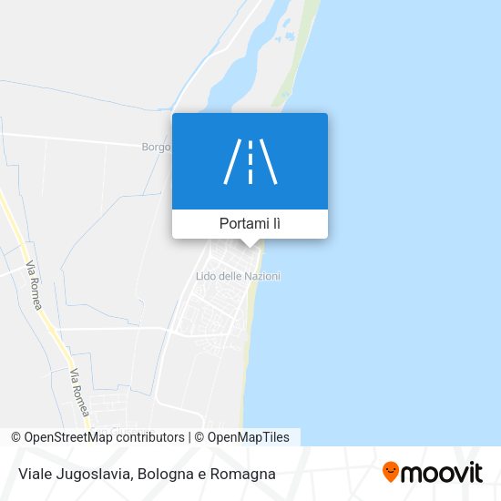 Mappa Viale Jugoslavia