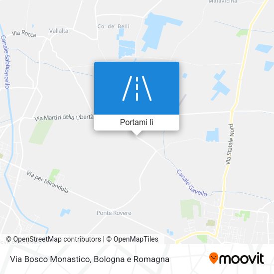 Mappa Via Bosco Monastico