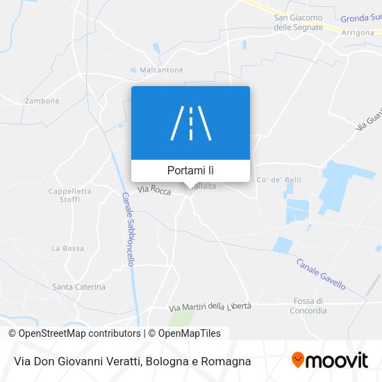 Mappa Via Don Giovanni Veratti