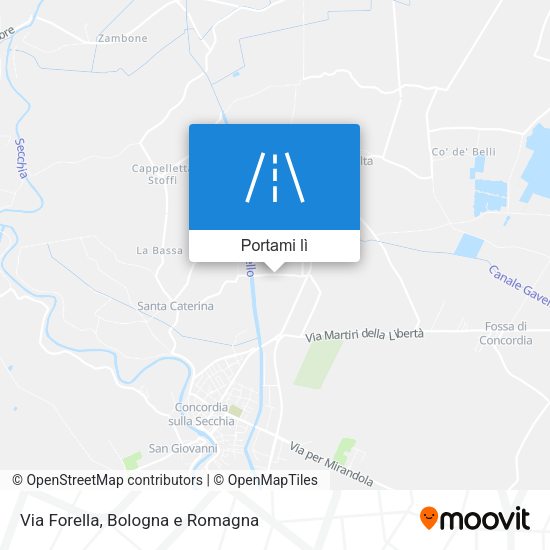 Mappa Via Forella