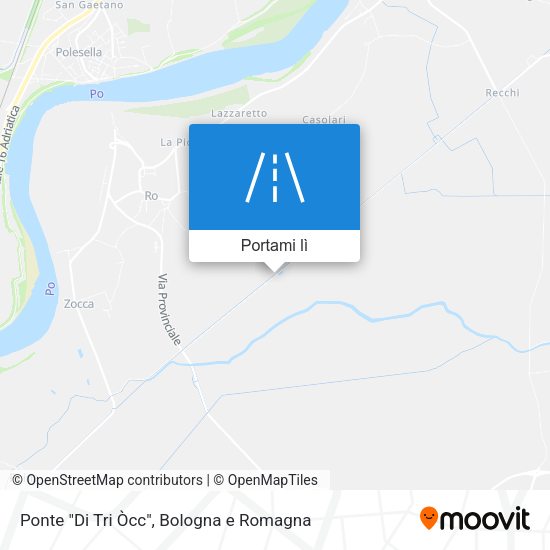 Mappa Ponte "Di Tri Òcc"