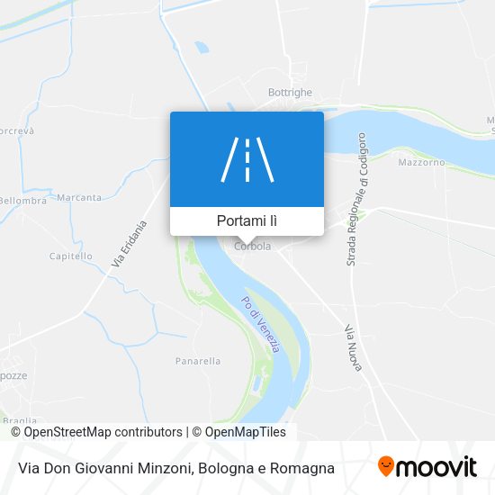 Mappa Via Don Giovanni Minzoni