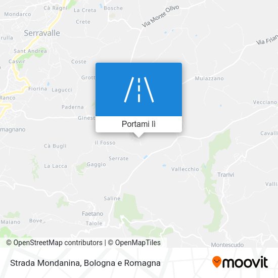 Mappa Strada Mondanina