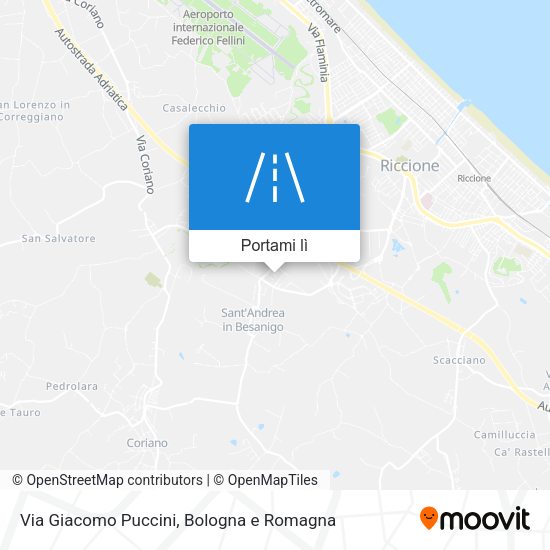 Mappa Via Giacomo Puccini