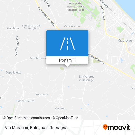 Mappa Via Maracco