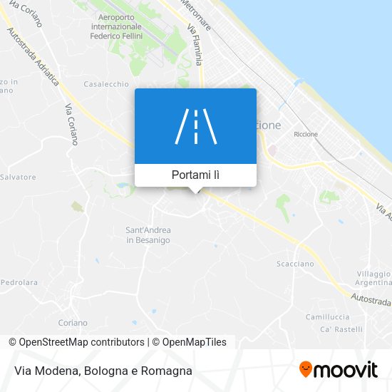 Mappa Via Modena