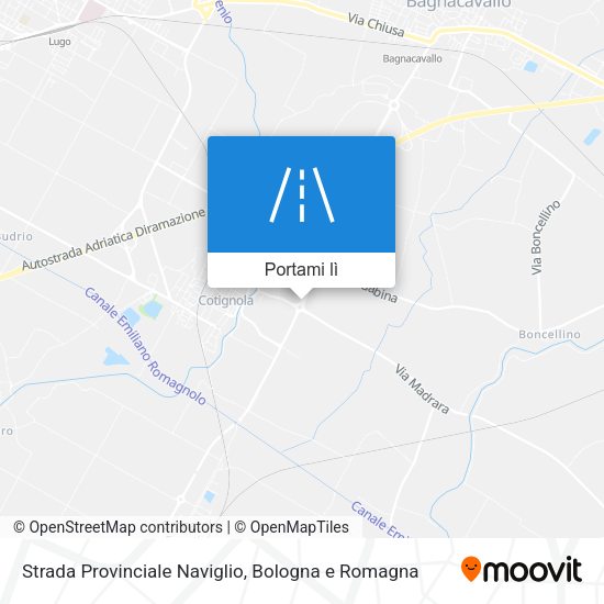 Mappa Strada Provinciale Naviglio