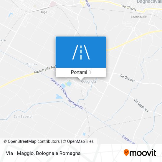 Mappa Via I Maggio