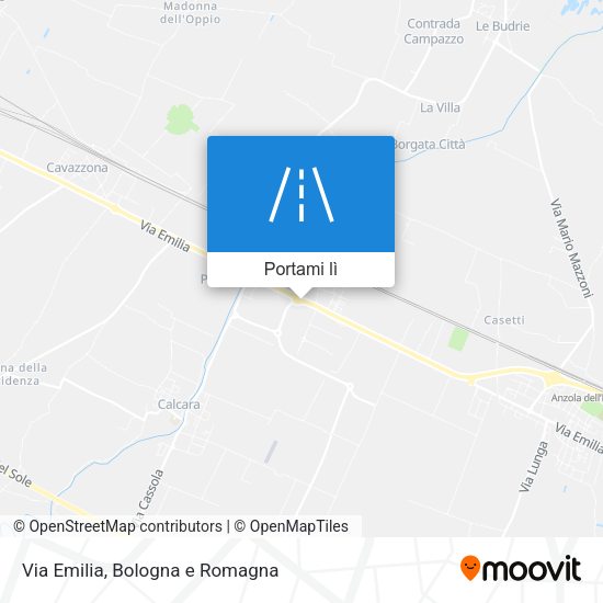 Mappa Via Emilia