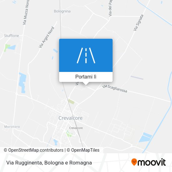 Mappa Via Rugginenta