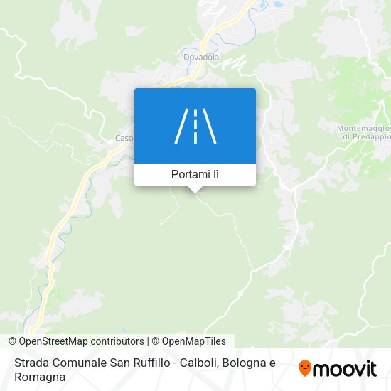 Mappa Strada Comunale San Ruffillo - Calboli