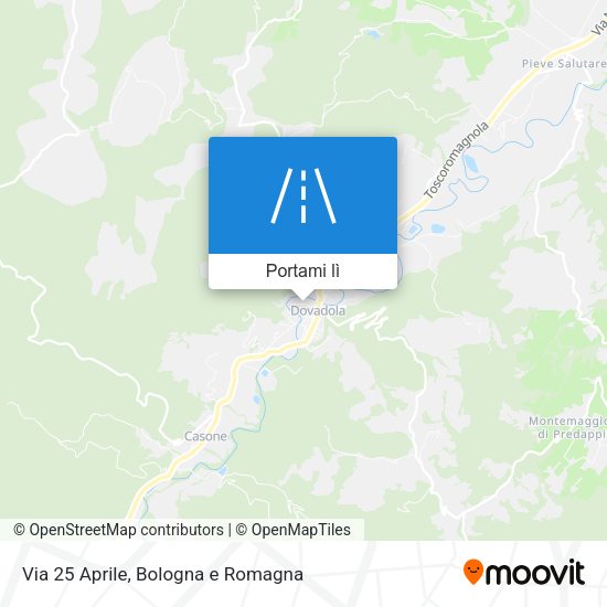 Mappa Via 25 Aprile