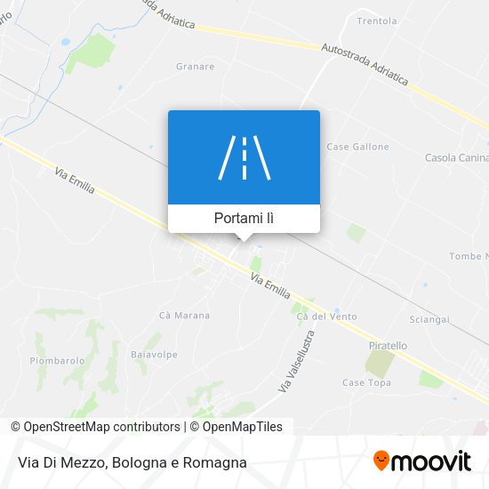 Mappa Via Di Mezzo