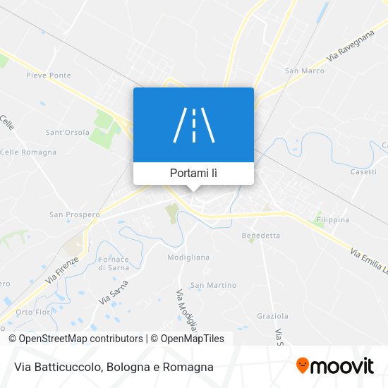Mappa Via Batticuccolo