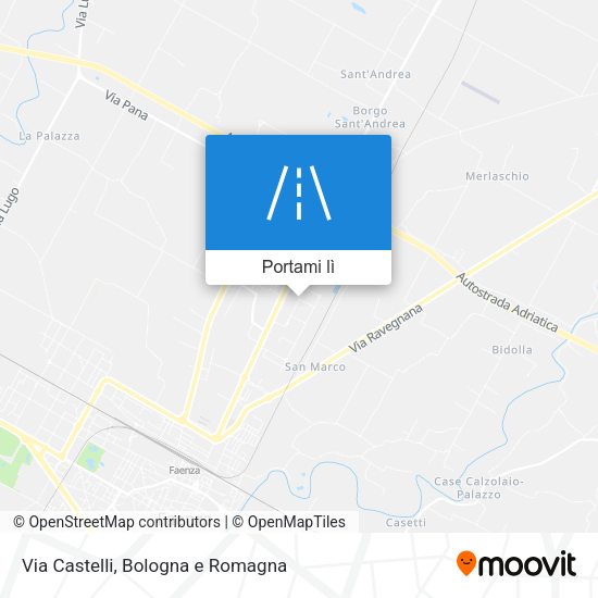 Mappa Via Castelli