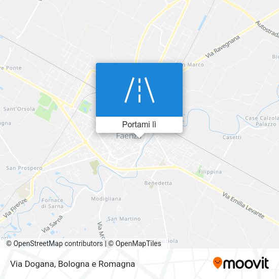 Mappa Via Dogana
