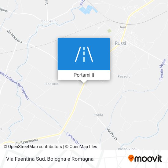 Mappa Via Faentina Sud
