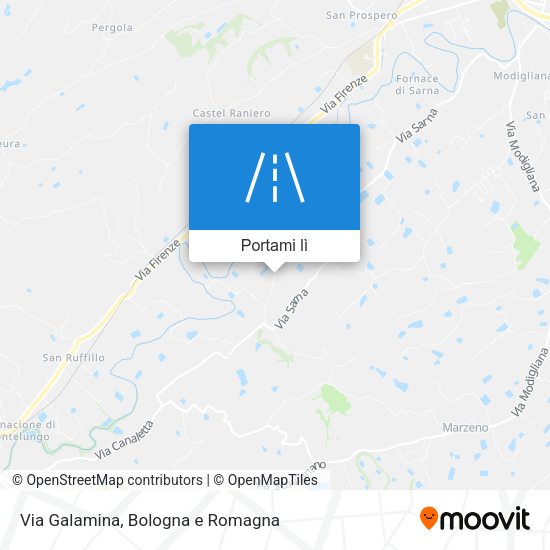 Mappa Via Galamina