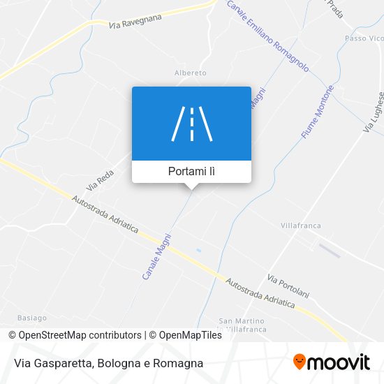 Mappa Via Gasparetta