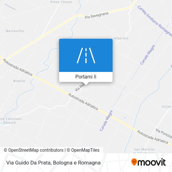Mappa Via Guido Da Prata