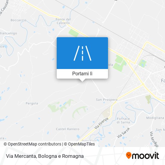 Mappa Via Mercanta