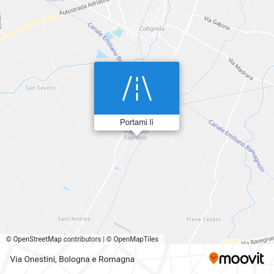 Mappa Via Onestini