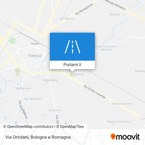 Mappa Via Ortolani
