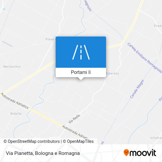 Mappa Via Pianetta