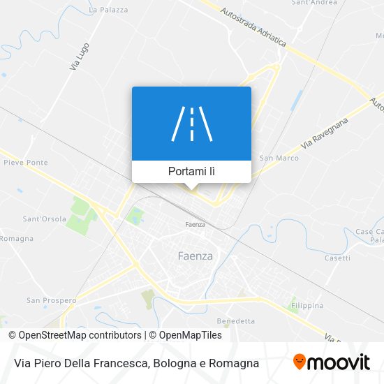 Mappa Via Piero Della Francesca
