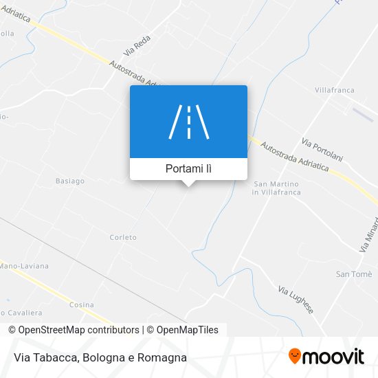 Mappa Via Tabacca