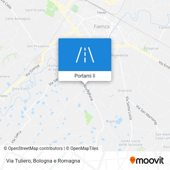 Mappa Via Tuliero