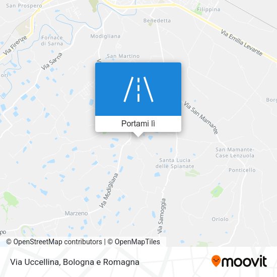 Mappa Via Uccellina