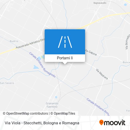 Mappa Via Viola - Stecchetti