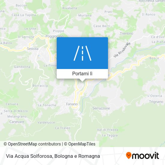 Mappa Via Acqua Solforosa