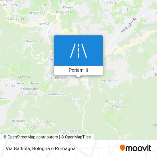 Mappa Via Badiola