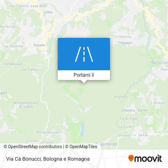 Mappa Via Cà Bonucci