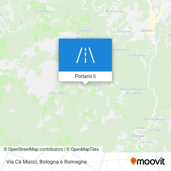 Mappa Via Cà Mucci