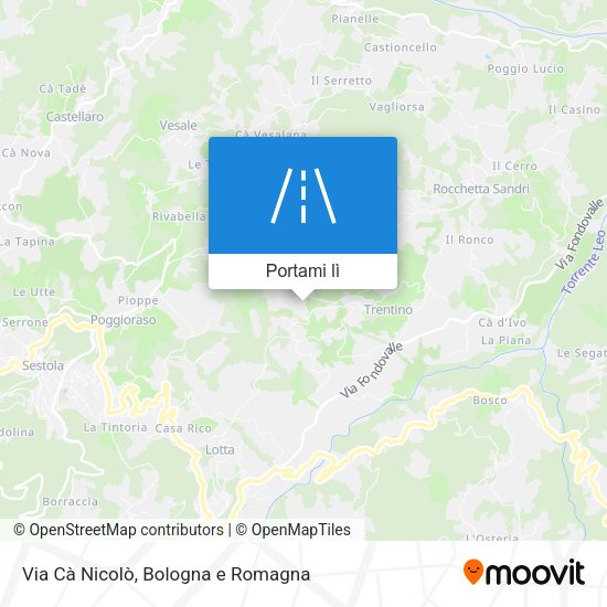 Mappa Via Cà Nicolò