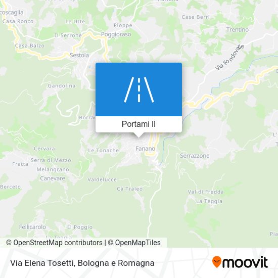 Mappa Via Elena Tosetti