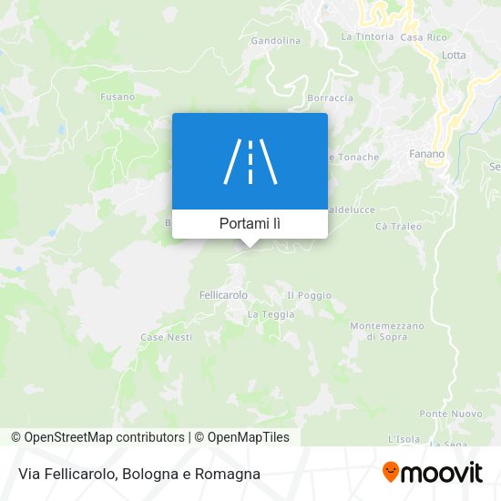 Mappa Via Fellicarolo