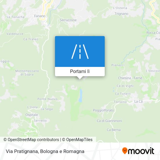 Mappa Via Pratignana